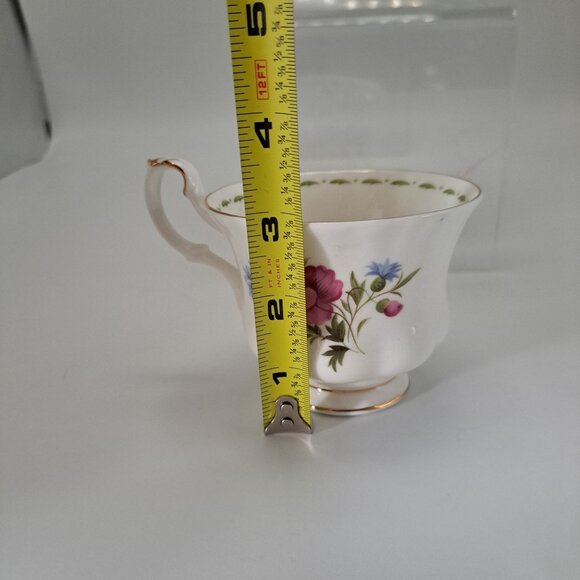 Royal Albert August Poppy Flower of the Month Teacup & Saucer Set Bone China - Picture 10 of 16